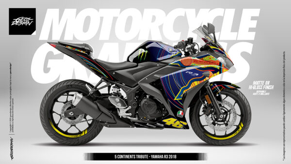 5 CONTINENTS TRIBUTE - YAMAHA R3 15-18
