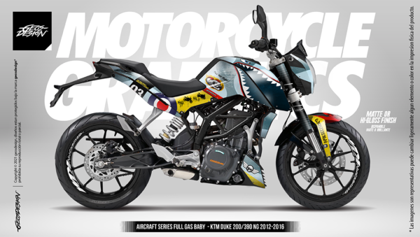 AIRCRAFT SERIES - KTM DUKE 200/390 1st Gen.
