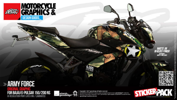 ARMY FORCE - BAJAJ PULSAR NS 160/200