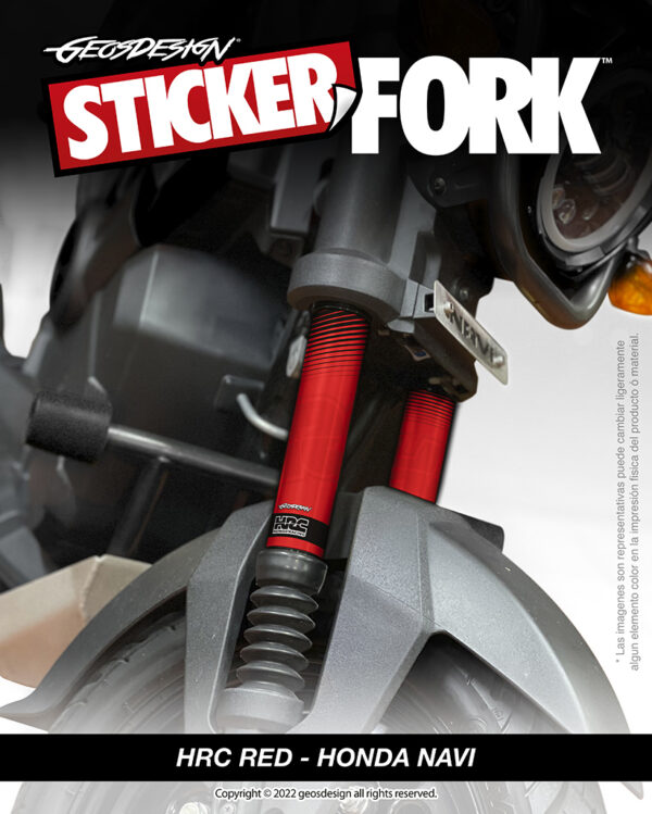 STICKERS PARA BARRAS ( FORKS STICKERS ) - HONDA NAVI - Imagen 6