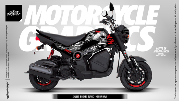 SKULLS AND BONES - HONDA NAVI / ITALIKA BIT