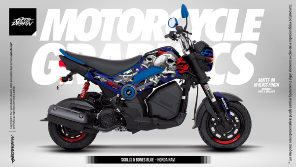 SKULLS AND BONES - HONDA NAVI / ITALIKA BIT - Imagen 4