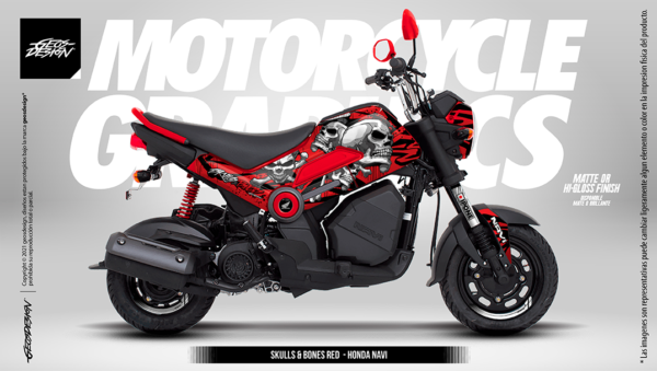 SKULLS AND BONES - HONDA NAVI / ITALIKA BIT - Imagen 6