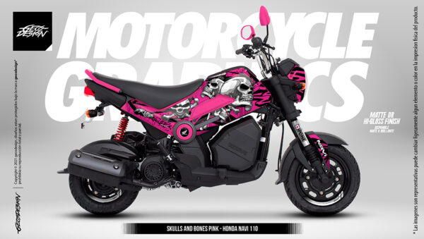 SKULLS AND BONES - HONDA NAVI / ITALIKA BIT - Imagen 5