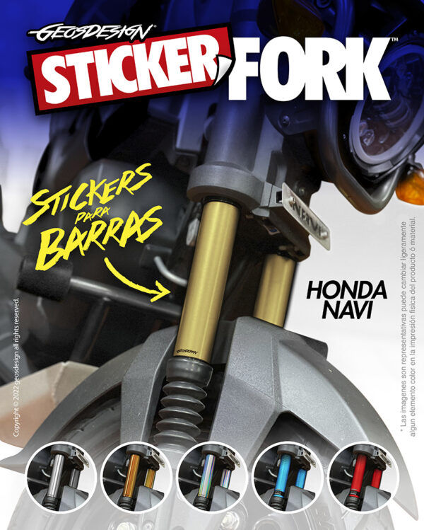 STICKERS PARA BARRAS ( FORKS STICKERS ) - HONDA NAVI