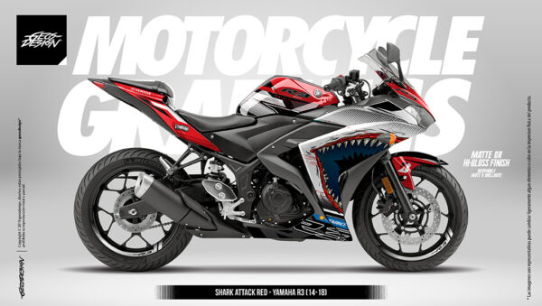 SHARK ATTACK - YAMAHA R3 15-18 - Imagen 4