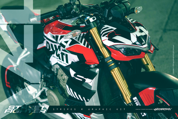 STRIPES R - DUCATI STREET FIGHTER V4