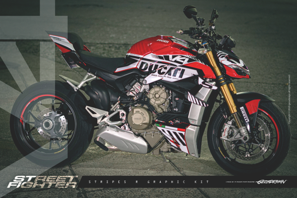 STRIPES R - DUCATI STREET FIGHTER V4 - Imagen 4
