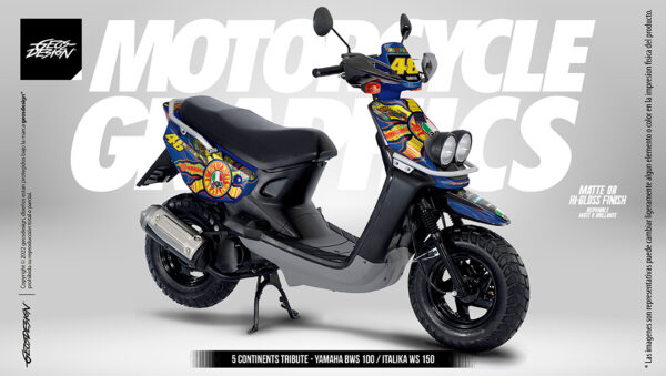 5 CONTINENTS TRIBUTE - YAMAHA BWS-ZUMA 100 / ITALIKA WS 150