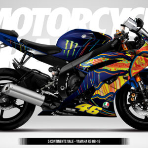 5 CONTINENTS TRIBUTE - YAMAHA R6 08-16