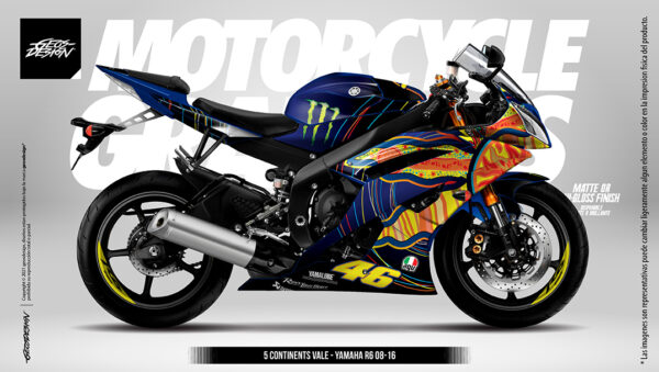 5 CONTINENTS TRIBUTE - YAMAHA R6 08-16