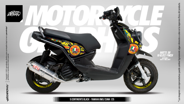 5 CONTINENTS TRIBUTE - YAMAHA BWS-ZUMA 125 - Imagen 4