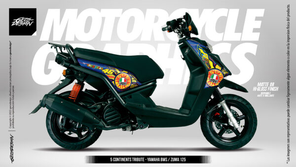 5 CONTINENTS TRIBUTE - YAMAHA BWS-ZUMA 125