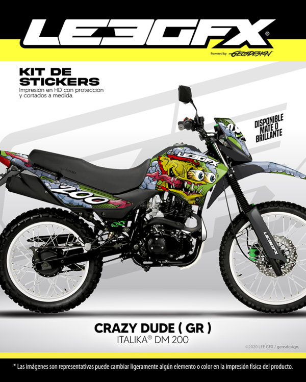 CRAZY DUDE - ITALIKA DM 200 14-21 - Imagen 4