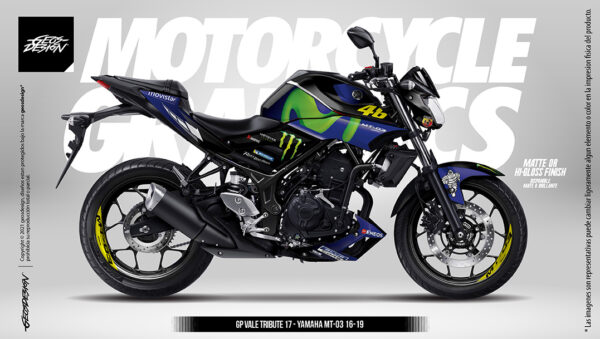GP VALE TRIBUTE 17 - YAMAHA MT 03 16-19