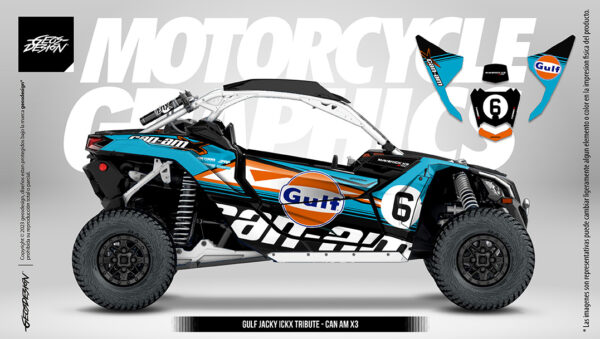GULF JACKY ICKX TRIBUTE - CAN AM X3 ( 2 plazas )
