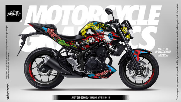 JUICY OLD SCHOOL - YAMAHA MT 03 16-19