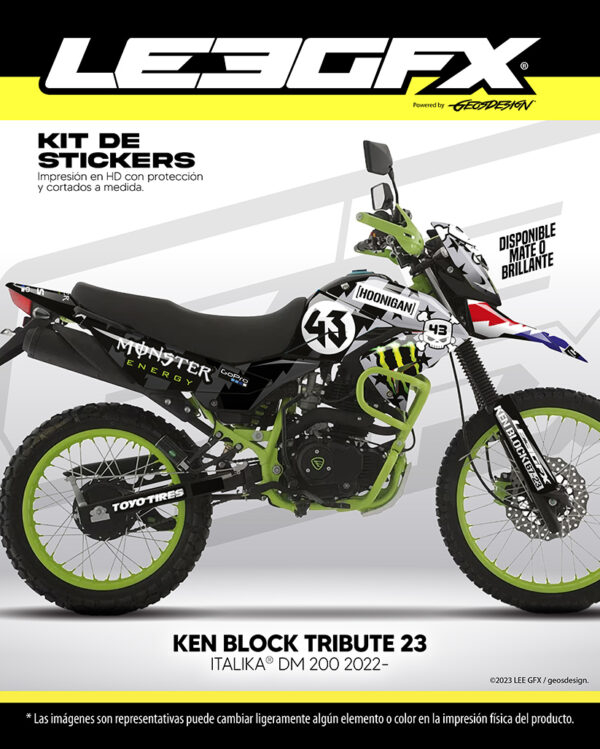 KEN BLOCK TRIBUTE 23- ITALIKA DM 200 2022-