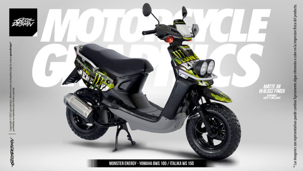 MONSTER ENERGY - YAMAHA BWS-ZUMA 100 / ITALIKA WS 150