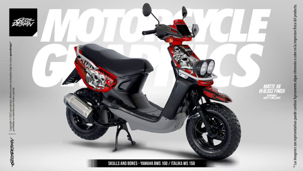 SKULLS AND BONES - YAMAHA BWS-ZUMA 100 / ITALIKA WS 150