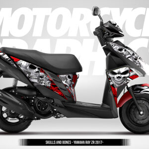 SKULLS AND BONES - YAMAHA RAY ZR