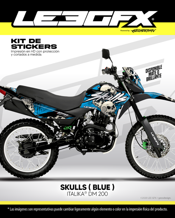 SKULLS - ITALIKA DM 200 14-21 - Imagen 4