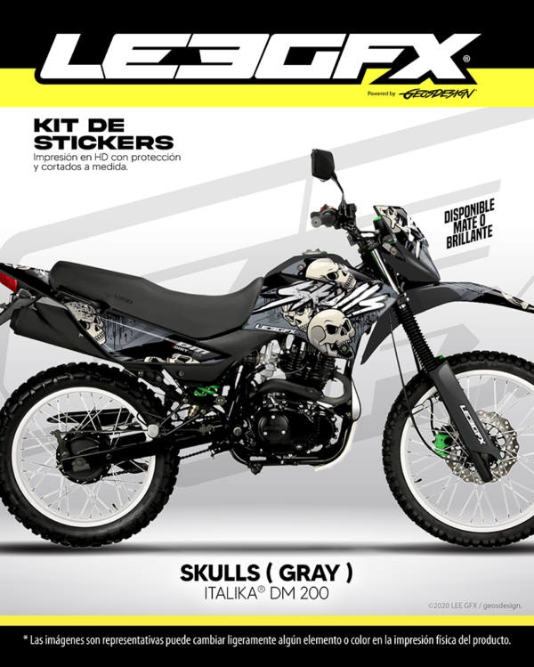 SKULLS - ITALIKA DM 200 14-21 - Imagen 5