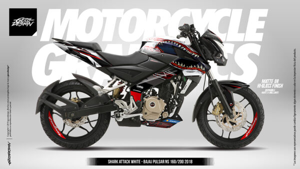 SHARK ATTACK - BAJAJ PULSAR NS 160/200 - Imagen 5