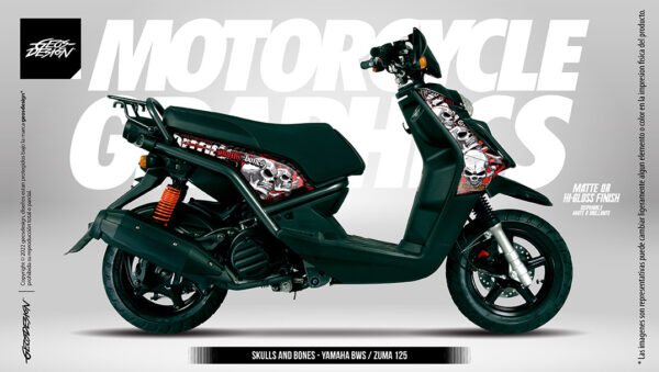 SKULLS AND BONES - YAMAHA BWS-ZUMA 125