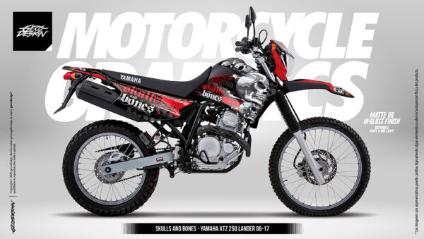 SKULLS AND BONES - YAMAHA XTZ 250 LANDER 06-17