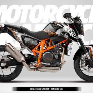 POWER CAMO AND SKULLS - KTM DUKE 690 12-19
