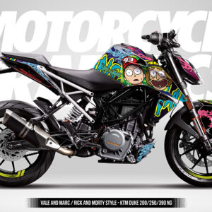 VALE AND MARC / RICK AND MORTY STYLE - KTM DUKE 200/250/390 NG