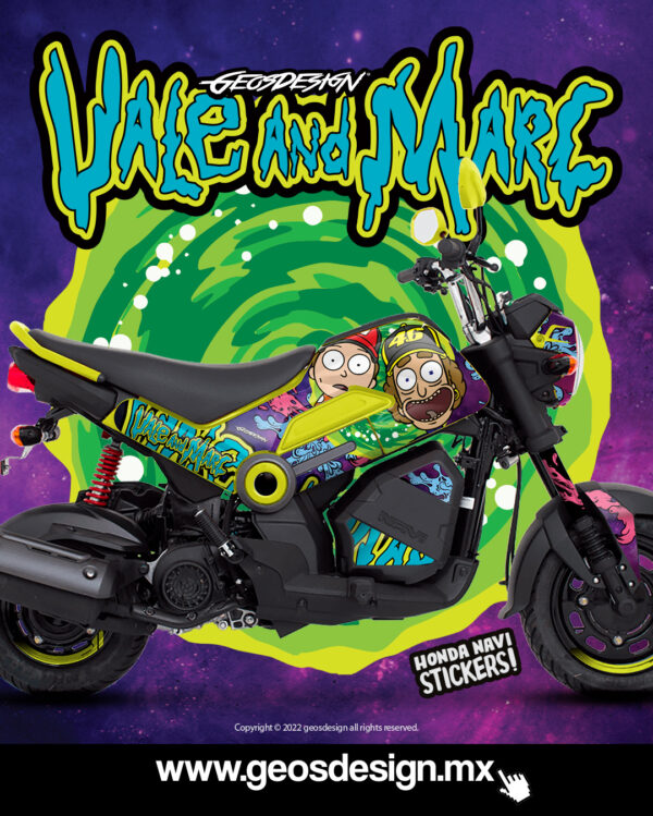 VALE AND MARC / RICK AND MORTY STYLE - HONDA NAVI