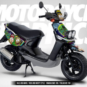 VALE AND MARC / RICK AND MORTY STYLE - YAMAHA BWS-ZUMA 100 / ITALIKA WS 150