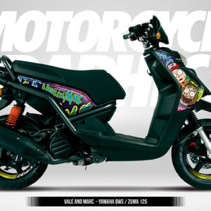 VALE AND MARC / RICK AND MORTY STYLE  - YAMAHA BWS-ZUMA 125