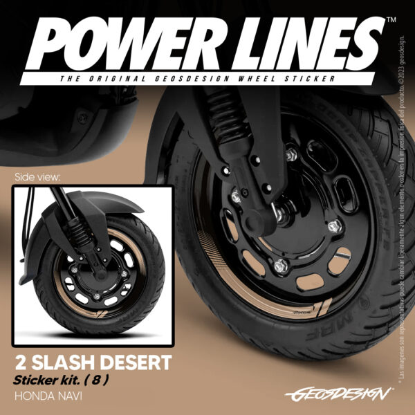 2 SLASH - HONDA NAVI ( Sticker wheel / rines ) - Imagen 8