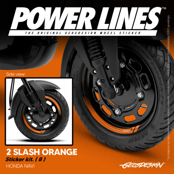 2 SLASH - HONDA NAVI ( Sticker wheel / rines ) - Imagen 6