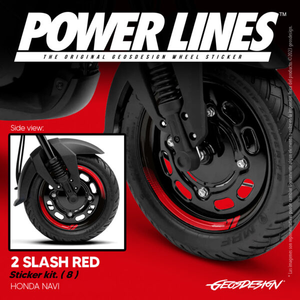 2 SLASH - HONDA NAVI ( Sticker wheel / rines ) - Imagen 4