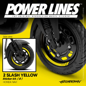2 SLASH - HONDA NAVI ( Sticker wheel / rines )