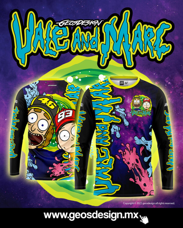 JERSEY VALE AND MARC ( RICK AND MORTY STYLE )