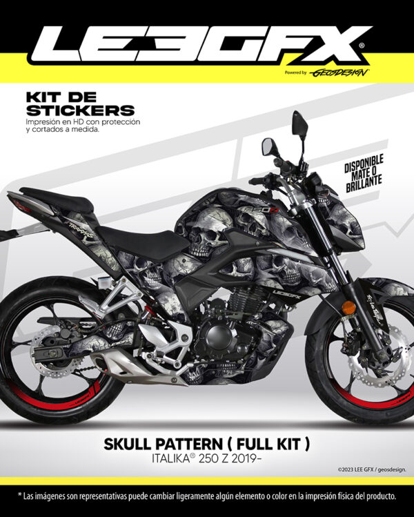 SKULL PATTERN - ITALIKA 250 Z 2019-
