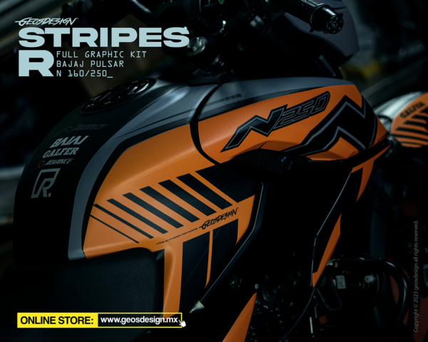 STRIPES R - BAJAJ PULSAR N250 / N160 - Imagen 5
