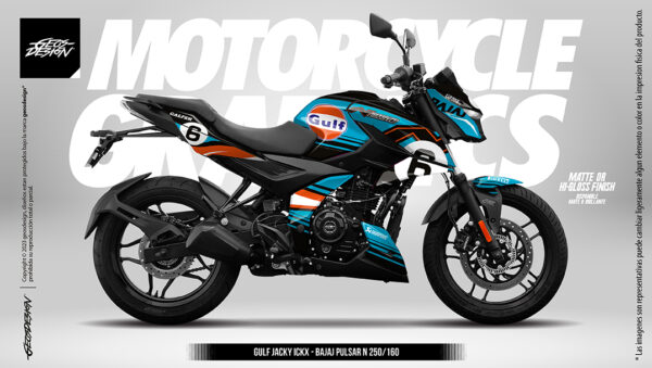 GULF JACKY ICKX - BAJAJ PULSAR N250 / N160