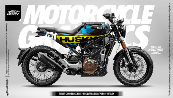 POWER CAMO - HUSQVARNA SVARTPILEN / VITPILEN 250 / 401