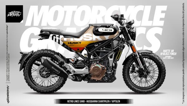 RETRO LINES - HUSQVARNA SVARTPILEN / VITPILEN 250 / 401
