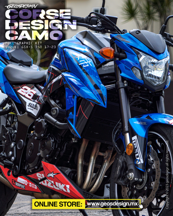 CORSE DESIGN CAMO - SUZUKI GSX-S 750 2017-