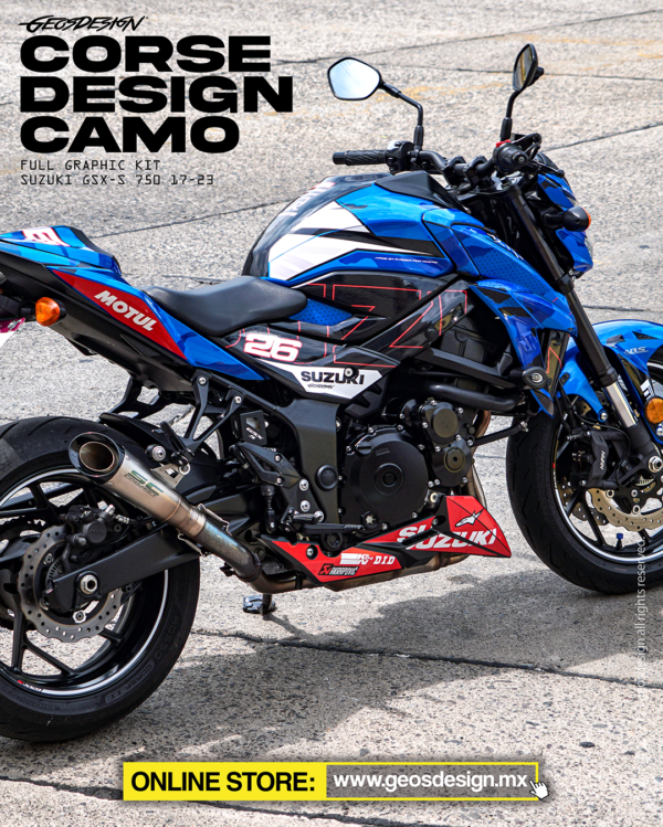 CORSE DESIGN CAMO - SUZUKI GSX-S 750 2017- - Imagen 4