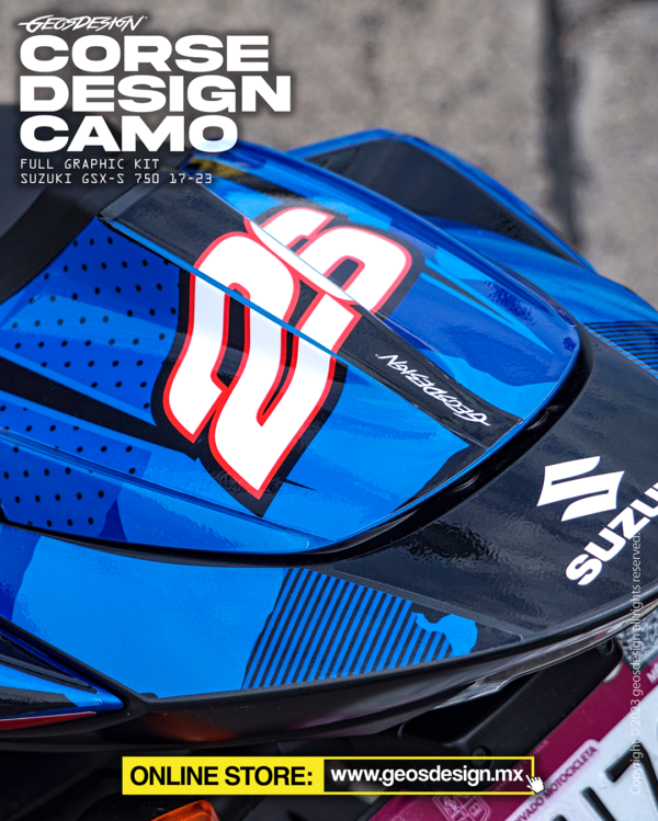 CORSE DESIGN CAMO - SUZUKI GSX-S 750 2017- - Imagen 6