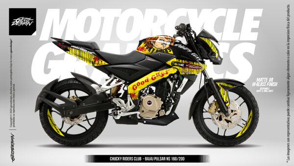 CHUCKY RIDERS CLUB - BAJAJ PULSAR NS 160/200 - Imagen 4