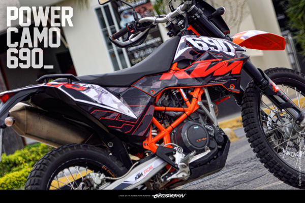 POWER CAMO - KTM SMC SUPER MOTO / ENDURO 690 12-18